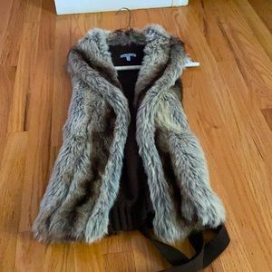 Charlotte Russe faux fur vest